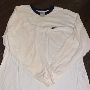 Vintage Nike Long sleeve off white shirt size XL